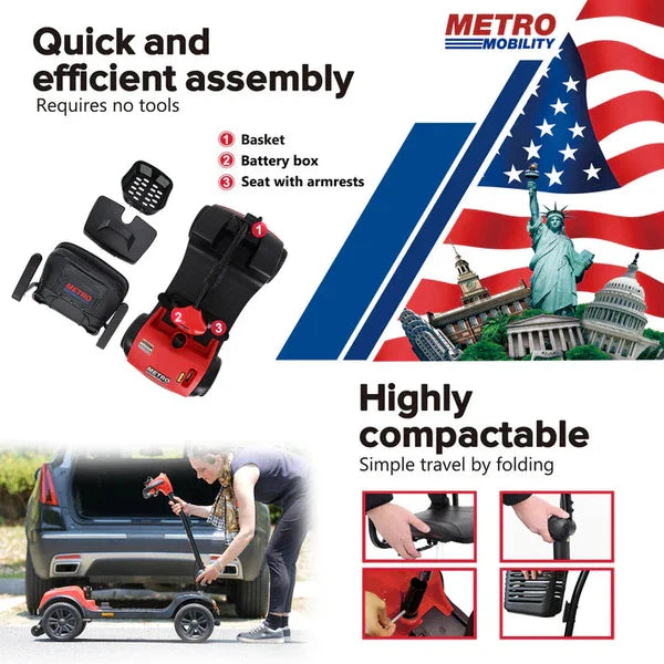 Metro Mobility M1 LITE 4-Wheel Portable Mobility Scooter Metro Mobility