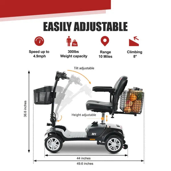 Metro Mobility M1 4-Wheel Portable Mobility Scooter Metro Mobility