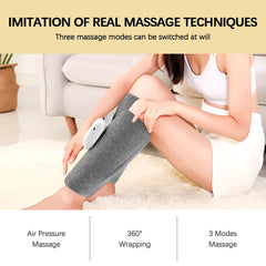 Wireless 360° Air Pressure Calf Massager Eletric 3 Mode Airbag Compresstion Leg Massage Foot Calf Muscle Relax Blood Circulation