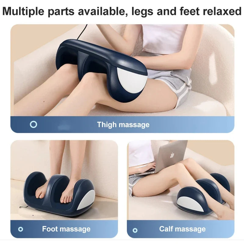 Intelligent Foot Massager with Heat, Dual Kneading & Air Compression for Foot and Leg Relaxation-Grands Mobility