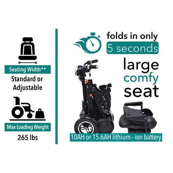 ComfyGo MS-3000 Folding Mobility Scooter ComfyGO