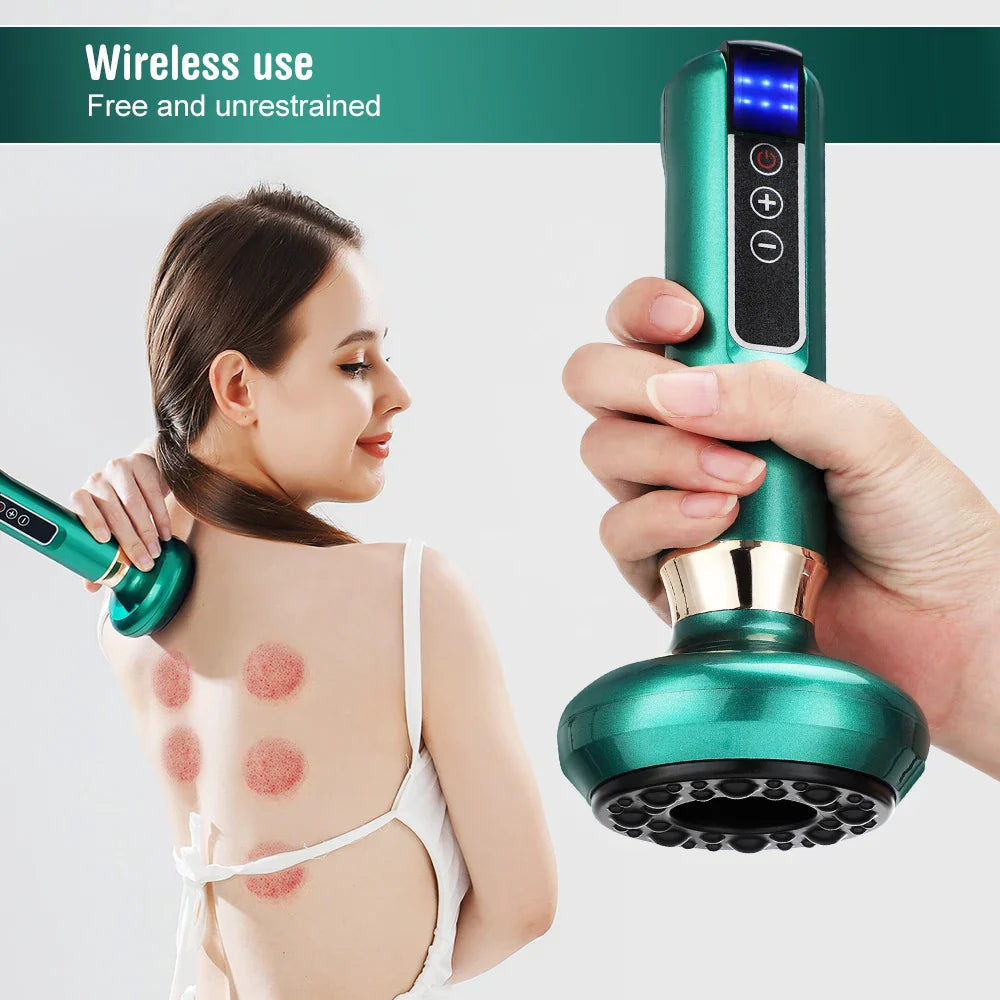 Electric Cupping Therapy Massager Set with Suction Control for Anti-Cellulite and Slimming Treatment