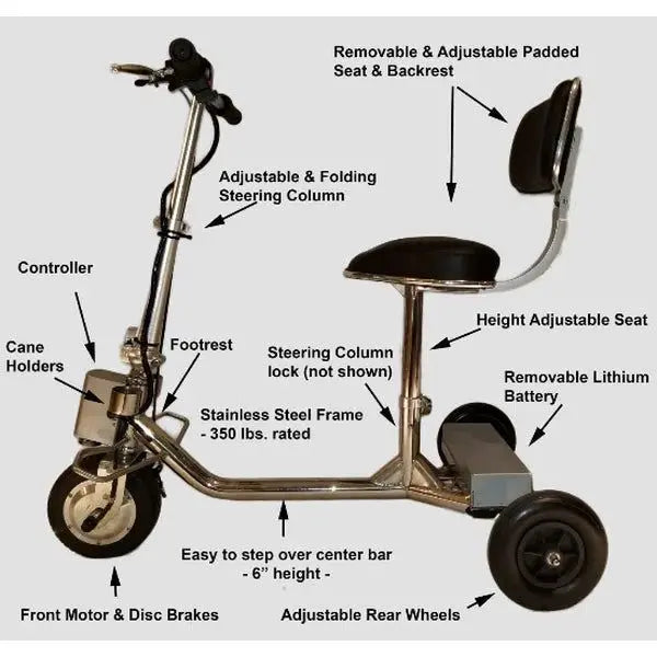 HandyScoot HS101 Lightweight Travel Mobility Scooter HandyScoot