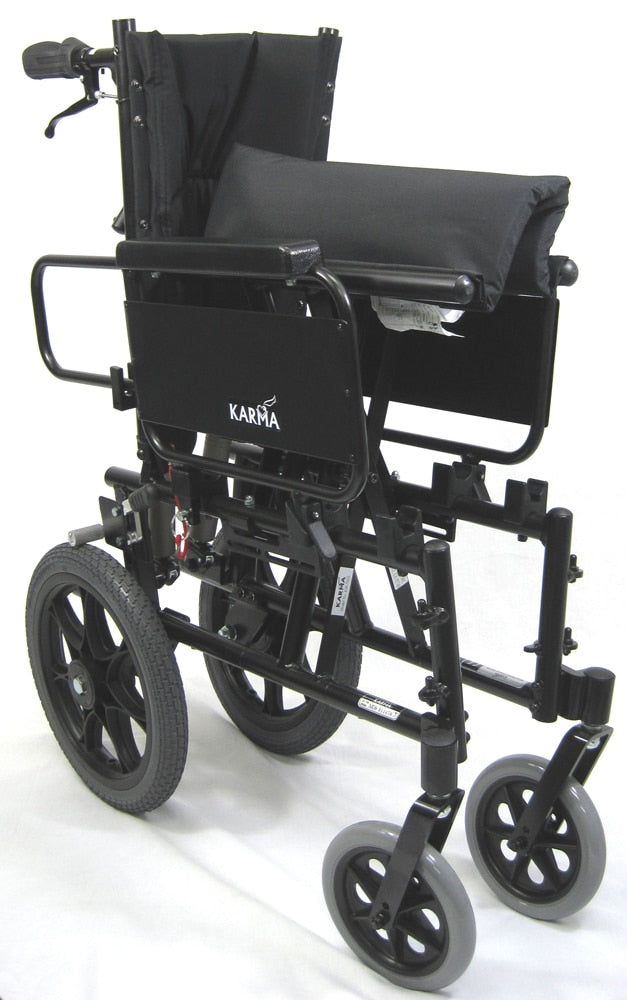 KARMAN KM-5000-TP Lightweight Reclining Transport Wheelchair Karman Health Care