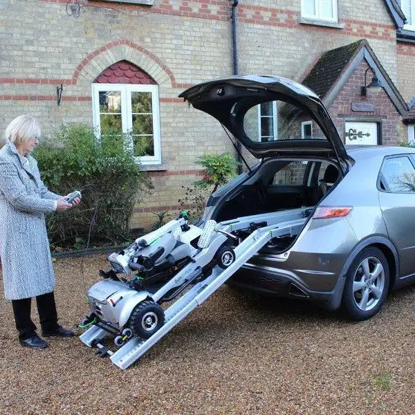 Quingo Flyte Self Loading Ramp Mobility Scooter with MK2 Docking Station Quingo