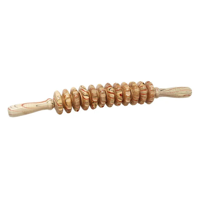 Wood Therapy Roller Gear Stick Massage Tool Cellulite Slimming Roller Massager Lymphatic Drainage Body Shaping Trigger Stick