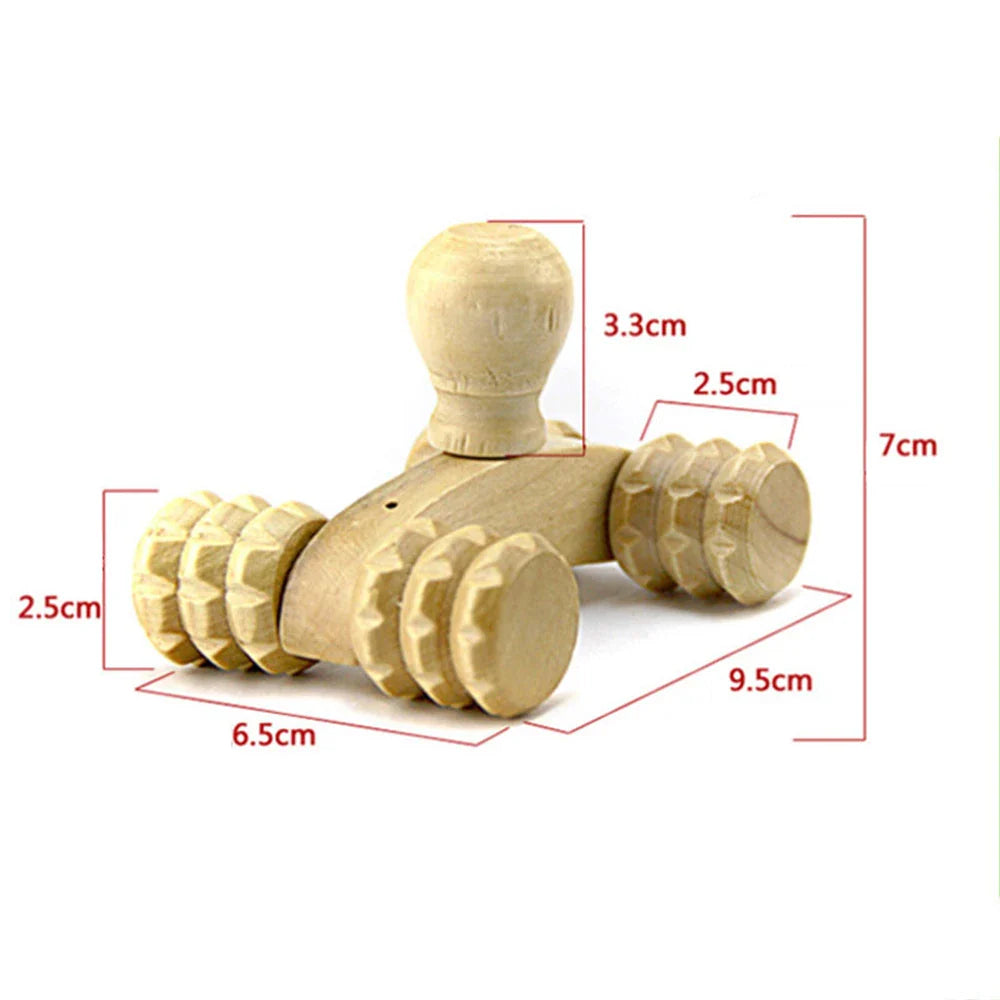 Wooden Foot Massage Roller for Reflexology and Muscle Relief - Natural Spa Gift for Pain Relief and Improved Circulation