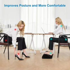 Ergonomic Under Desk Footrest for All-Day Comfort and Leg Support - Perfect for Home Office, Gaming, and Work