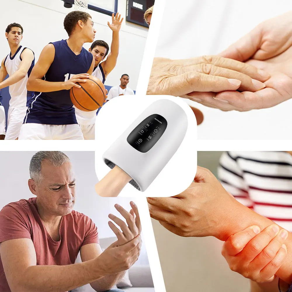 Recharge Your Hands: Wireless Electric Air Compression Massager for Arthritis Relief and Muscle Relaxation