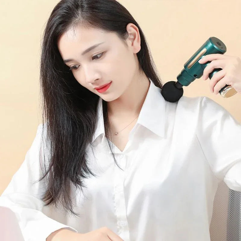 Portable Mini Fascia Massage Gun for Neck and Spine Relief