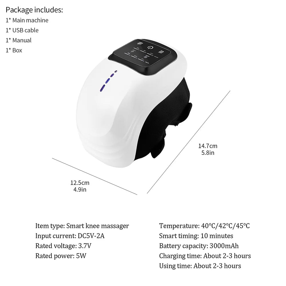 Smart Multi-Functional Massage Device for Knees, Elbows, and Shoulders with Air Pressure and Vibration Technology