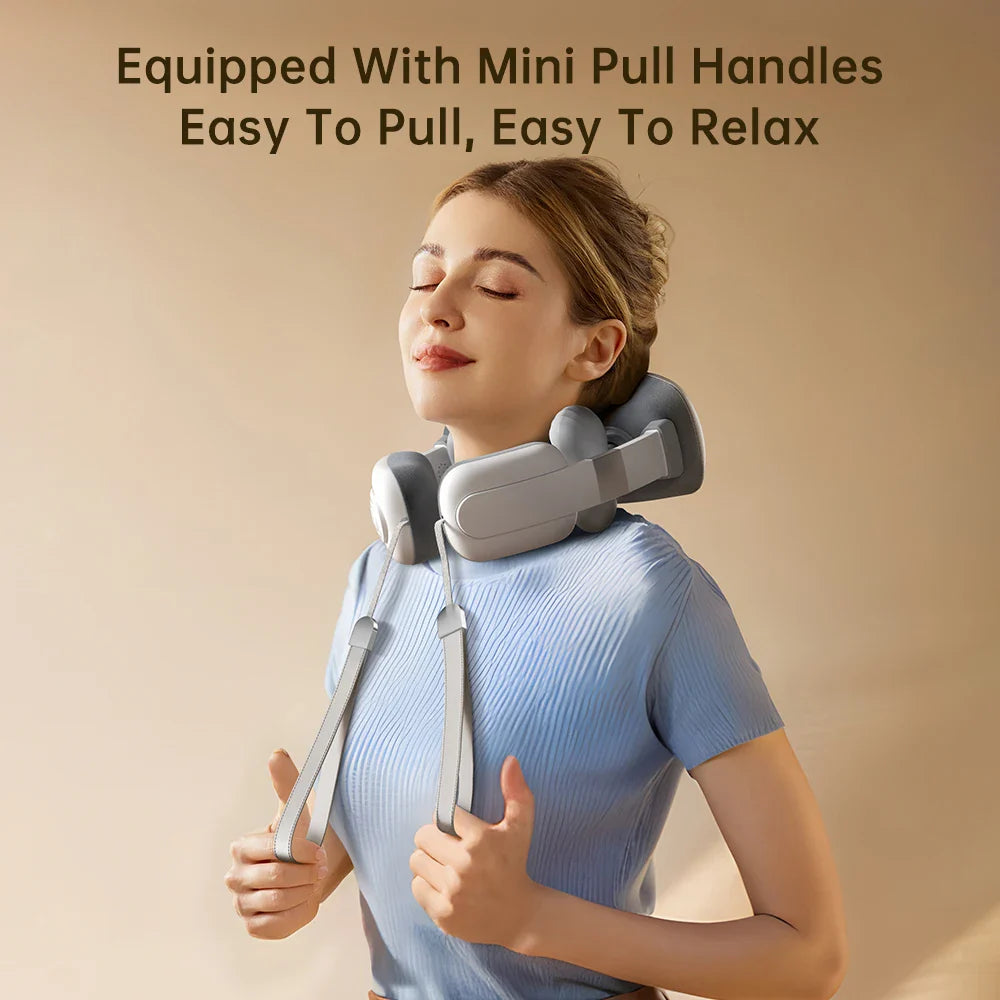 Portable Neck Massager with Heat and Voice Guidance, 3 Massage Modes, 1500mAh Battery-Grands Mobility