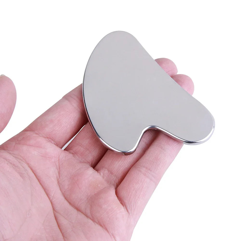 Stainless Steel Gua Sha Scraper Massager For Face Neck Body Guasha Massage Tool Facial Skin Care Guasha Board Face Massager