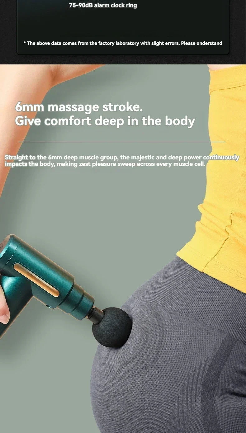 USB Mini Massage Gun Fascia Machine Muscle Relaxation Vibrating Gun Rod Massage Fitness Equipment Neck Grab Fascia Gun