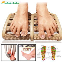 Wooden Foot Massage Roller for Reflexology and Muscle Relief - Natural Spa Gift for Pain Relief and Improved Circulation