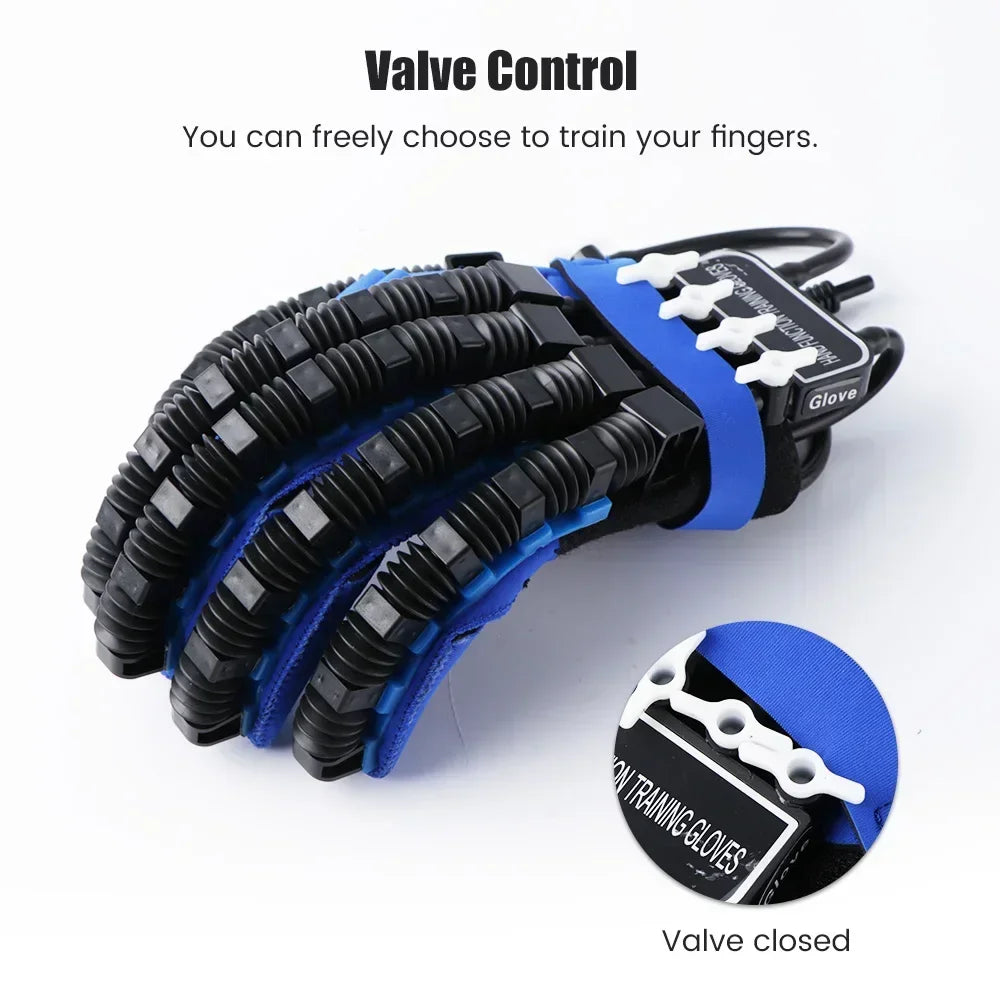 Left & Right Hand Finger Rehabilitation Exerciser Robot Gloves Stroke Hemiplegia Cerebral Infarction Training Equipment Therapy