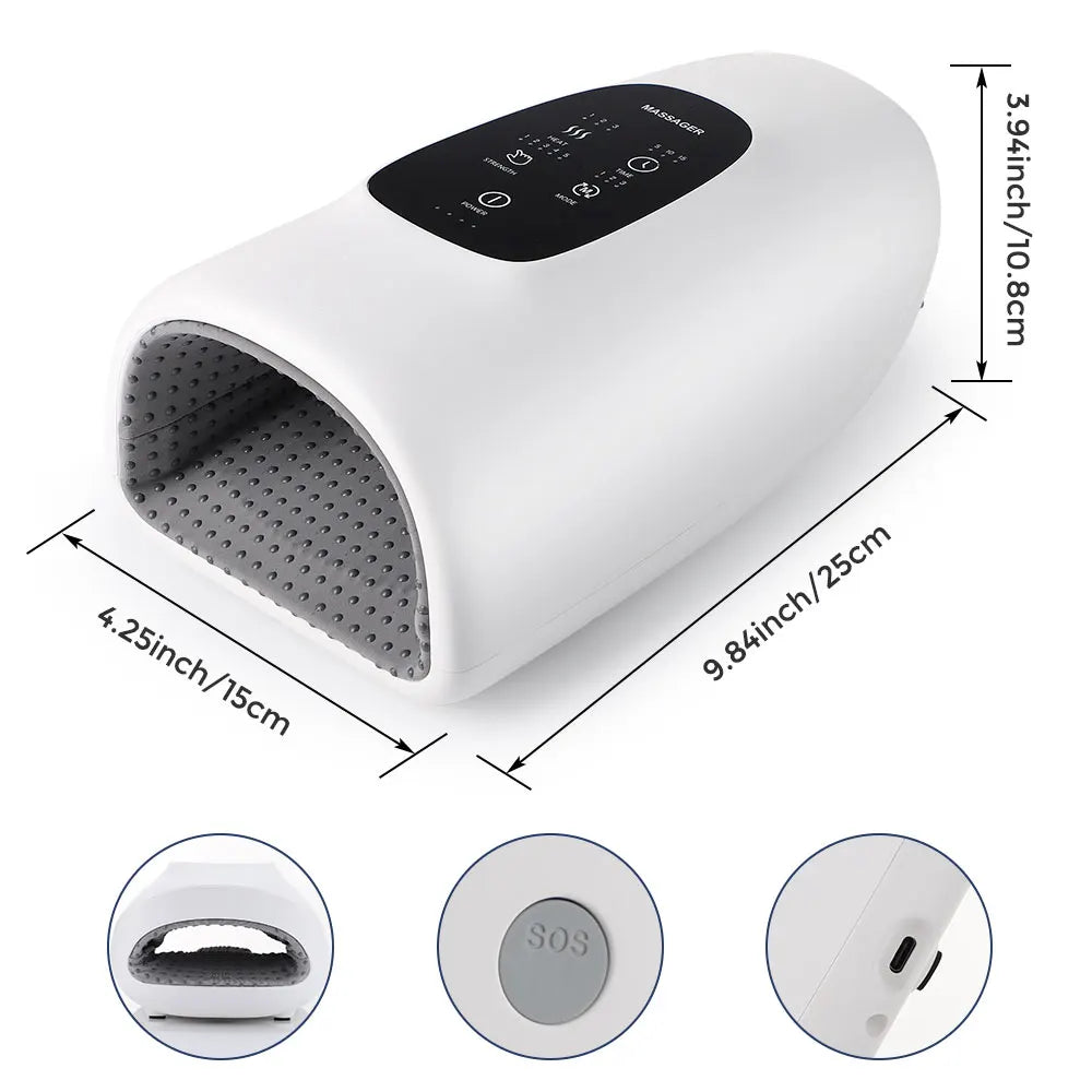 Recharge Your Hands: Wireless Electric Air Compression Massager for Arthritis Relief and Muscle Relaxation