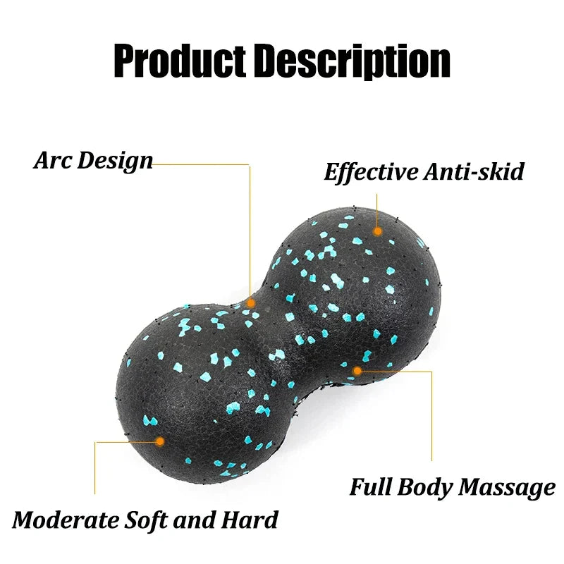 Yoga Peanut Balls Body Massage Fascia Ball Suit Foam Block High Density Muscle Relaxation Lacrosse Exercise Fitness Relieve Pain