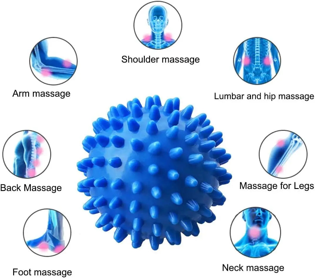 Professional Massage Balls Foot Ball Foot Massager Spiky Roller for Deep Tissue Trigger Point Plantar Fasciitis Reflexology Stre