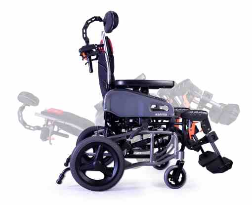 KARMAN VIP2-TR Tilt in Space Reclining Transport Wheelchair Karman Health Care