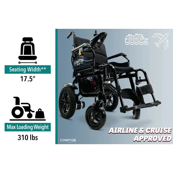 ComfyGO X-6 ComfyGO Lightweight Electric Wheelchair ComfyGO