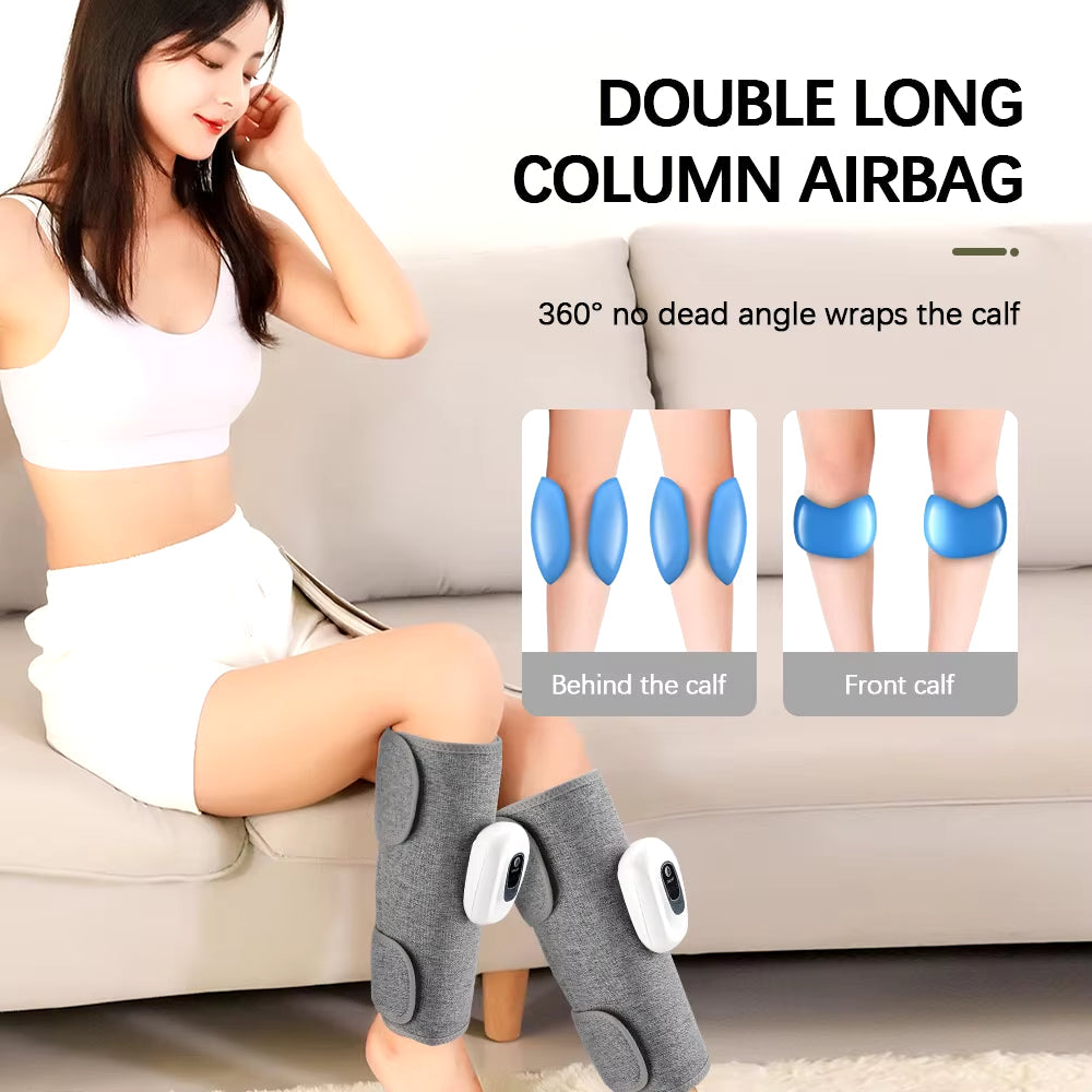 Wireless 360° Air Pressure Calf Massager Eletric 3 Mode Airbag Compresstion Leg Massage Foot Calf Muscle Relax Blood Circulation