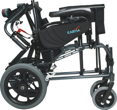 KARMAN MVP502TP Lightweight Ergonomic Reclining Transport Wheelchair Karman Health Care